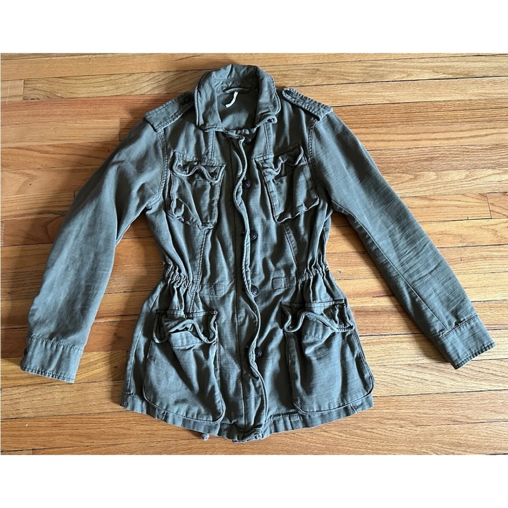 Free People Green Not Your Brother’s Surplus Military Jacket Size S